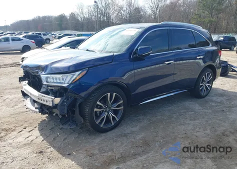 2019 Acura Mdx Advance Pkg from USA, damaged, VIN 5J8YD4H82KL013487